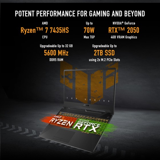 ASUS TUF Gaming F15 FA566NFR-HN045WS Gaming Laptop ASUS TUF Gaming F15 FA566NFR-HN045WS Gaming Laptop