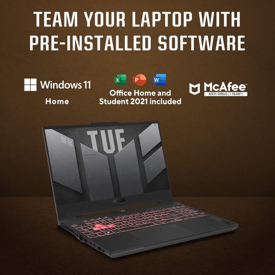 ASUS TUF Gaming F15 FX507ZC4-HN116W Gaming Laptop ASUS TUF Gaming F15 FX507ZC4-HN116W Gaming Laptop