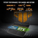 Asus Tuf Gaming F15 i7 11800H RTX3050TI 4GB 16GB 1TB Graphite Black