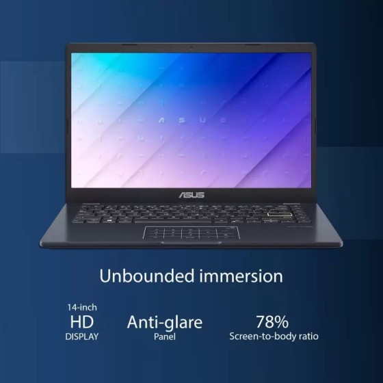Asus Eeebook 14 Black Laptop with intel Pentium Silver N6000 Procesor (4 Cores 4 Threads 3.30GHz 4MB Cache Intel UHD Graphics), 8GB Laptop Ram, 256GB SSD, 14 Inch FHD Display and Nums Lock Pad ,Windows 11 and Microsoft Office