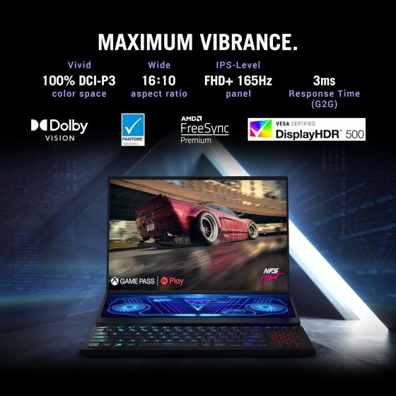 ASUS ROG Zephyrus Duo 16 GX650RMZ-LS019WS Gaming Laptop ASUS ROG Zephyrus Duo 16 GX650RMZ-LS019WS Gaming Laptop