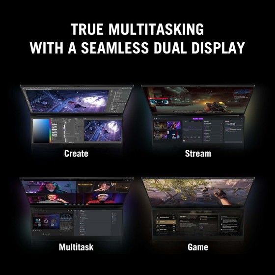 ASUS ROG Zephyrus Duo 16 GX650RMZ-LS019WS Gaming Laptop ASUS ROG Zephyrus Duo 16 GX650RMZ-LS019WS Gaming Laptop