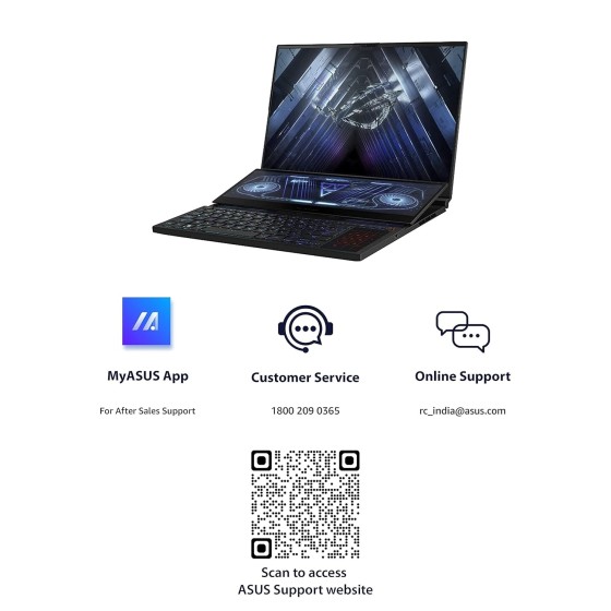 ASUS ROG Zephyrus Duo 16 GX650RMZ-LS019WS Gaming Laptop ASUS ROG Zephyrus Duo 16 GX650RMZ-LS019WS Gaming Laptop