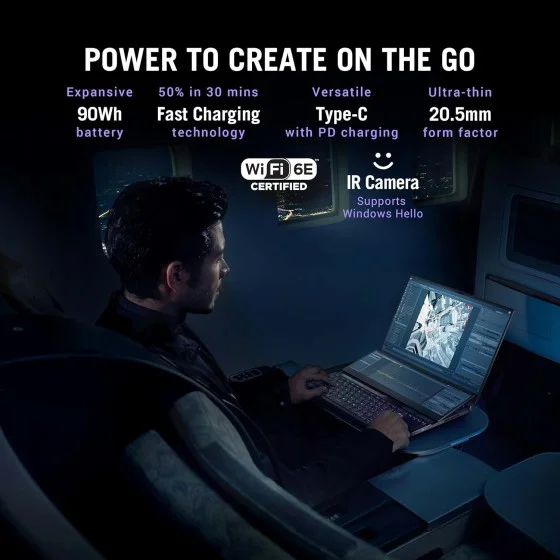 ASUS ROG Zephyrus Duo 16 GX650RMZ-LS019WS Gaming Laptop ASUS ROG Zephyrus Duo 16 GX650RMZ-LS019WS Gaming Laptop