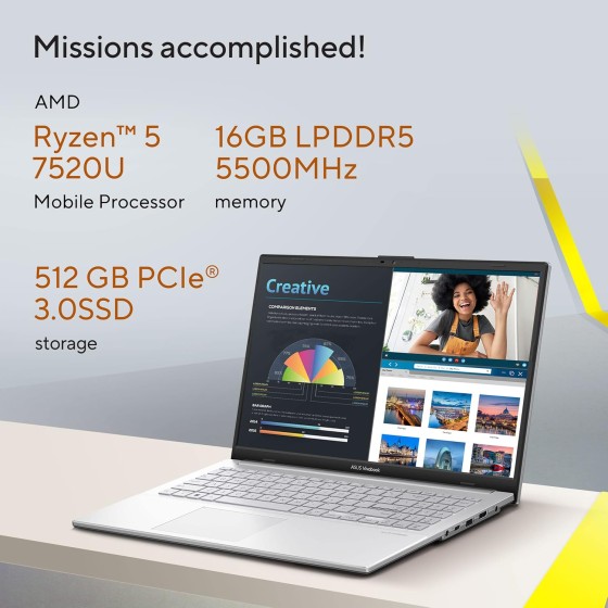 ASUS Vivobook Go 15 OLED E1504FA-LK541WS Student laptop ASUS Vivobook Go 15 OLED E1504FA-LK541WS Student laptop