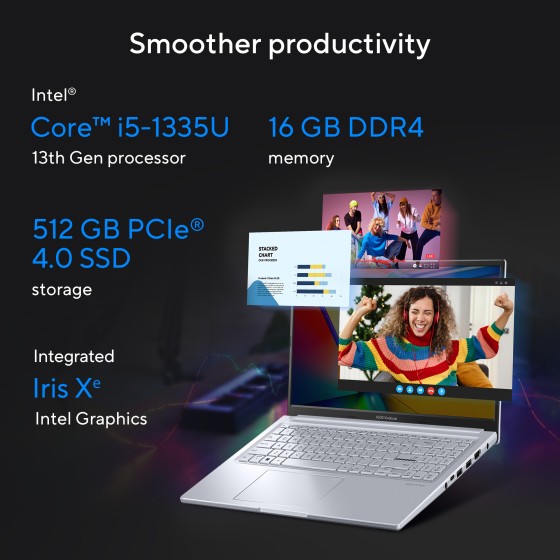 ASUS Vivobook 15X OLED K3504VAD-MA542WS Creator Laptop ASUS Vivobook 15X OLED K3504VAD-MA542WS Creator Laptop