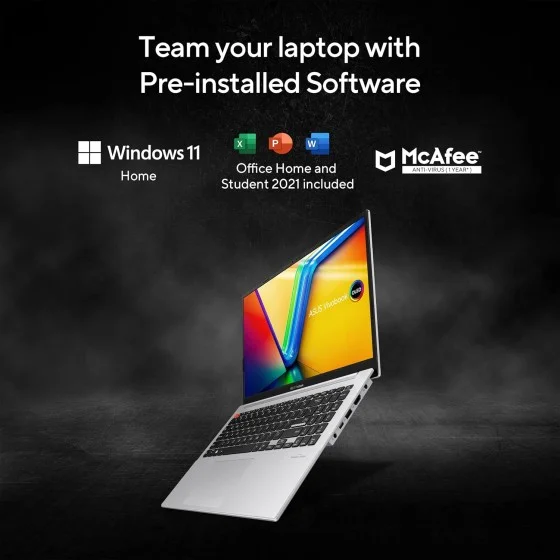 ASUS Vivobook S 15 OLED S5504VA-MA553WS Gaming Laptop ASUS Vivobook S 15 OLED S5504VA-MA553WS Laptop with intel 13th Gen Core i5-13500H Processor(12 core, 16 thread, 18MB cache, up to 4.7 GHz Max Boost),Intel Iris Xe Graphics inbuilt 16GB DDR5 Laptop Ram, 1TB M.2 SSD,15.6inch old Display,120Hz Refre,0..2ms R