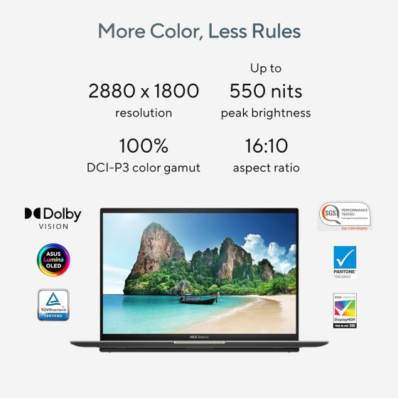 ASUS Zenbook S 13 OLED (UX5304) - Core i5, 3K OLED Display, 16GB RAM, 512GB SSD ASUS Zenbook S 13 OLED UX5304VA-NQ542WS with Intel Core i5, 3K OLED Display, and 16GB RAM