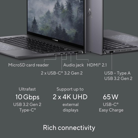 ASUS Zenbook 14 OLED UM3402YA-KM541WS Light Weight Laptop ASUS Zenbook 14 OLED UM3402YA-KM541WS Light Weight Laptop