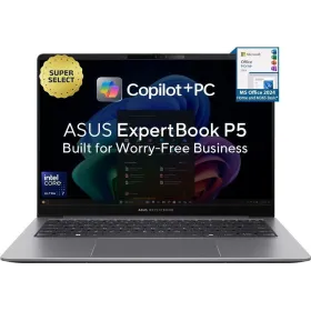 ASUS ExpertBook P5 P5405CSA-NZ0949X Windows 11 Pro Core Ultra 7 258V 32GB 1TB AI Laptop