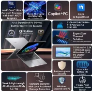 ASUS ExpertBook P5 P5405CSA-NZ0949X Windows 11 Pro Core Ultra 7 258V 32GB 1TB AI Laptop