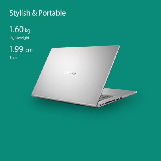 Asus Eeebook 14 Silver Laptop with intel Pentium Silver N6000 Processor (4 Cores 4 Threads 3.30GHz 4MB Cache Intel UHD Graphics), 4GB Laptop Ram, 256GB SSD, 14 Inch FHD Display and Nums Lock Pad ,Windows 11 and Microsoft Office