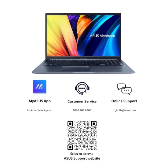 Asus VivoBook 15 i5-1235U 8GB 512GB Quiet Blue Laptop Asus VivoBook 15 i5-1235U 8GB 512GB Quiet Blue Laptop