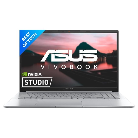 ASUS VivoBook Pro 15 Cool Silver Laptop with AMD Ryzen 5 5600H Processor (6 Cores 12 Threads 4.20GHz 19MB Cache), RTX 3050 4GB GPU, 16GB DDR4 RAM, 1TB SSD, FHD 144Hz Display, Fingerprint, Backlit Keyboard, WiFi 6, Microsoft Office and Windows 11