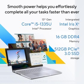 Asus VivoBook 16 i5-1335U 16GB 512GB Transparent Silver Asus VivoBook 16 i5-1335U 16GB 512GB Transparent Silver