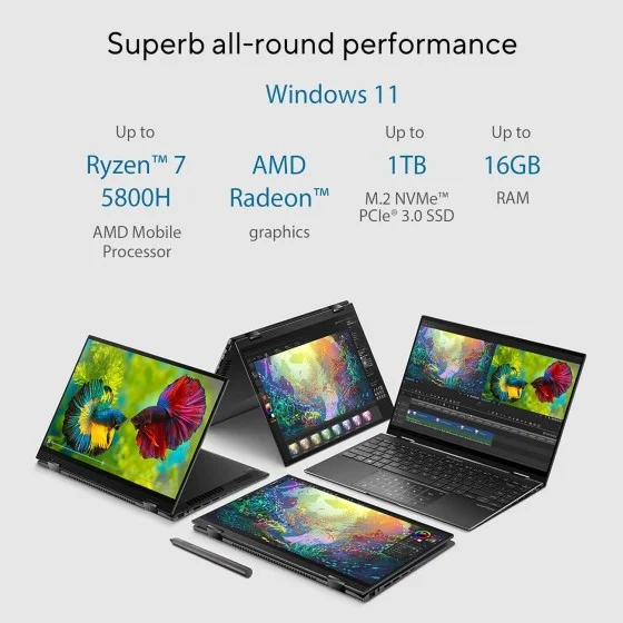 Asus Zenbook Flip U14 OLED UN5401QA-KN701WS 16GB 1TB Win11 Asus Zenbook Flip U14 OLED UN5401QA-KN701WS 16GB 1TB Win11