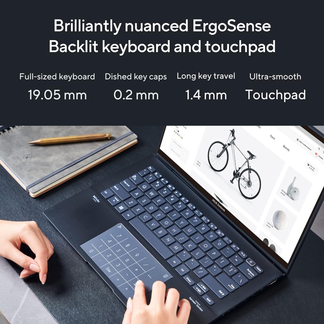 Ã‰cran pour ASUS ZENBOOK 14 UX3402VA. compatible Portable LCD Ã‰cran