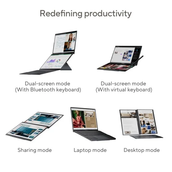 ASUS Zenbook Duo OLED UX8406MA-QL961WS Creator Laptop ASUS Zenbook Duo OLED UX8406MA-QL961WS Creator Laptop