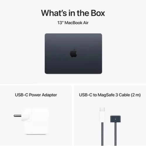 Apple MacBook Air M4 – 10-Core CPU, 10-Core GPU, 16GB RAM, 256GB SSD Apple MacBook Air M4 MW123HN/A – 13-inch, 16GB RAM, 256GB SSD, Midnight Blue