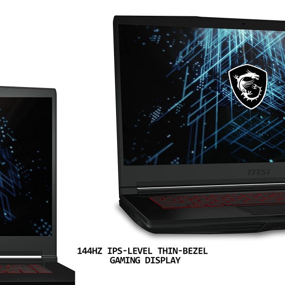 Msi GF63 Thin 11SC-853IN Gaming Laptop with Intel 11th Gen. i5-11400H, 40CM FHD 144Hz,Nvidia GTX1650 4GB GDDR6 Graphics Card and 8GB DDR4 Ram,512GB M.2 NVMe Storage