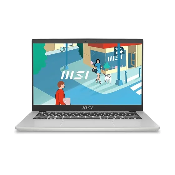 MSI Modern 14 C13M-438IN Laptop with Intel 13th Gen i3-1315U Processor, 36CM FHD 60Hz (8GB/512GB NVMe SSD/Windows 11 Home/Intel UHD Graphics/Urban Silver/1.4Kg) MSI Modern 14 C13M-438IN Laptop with Intel 13th Gen i3-1315U Processor, 36CM FHD 60Hz (8GB/512GB NVMe SSD/Windows 11 Home/Intel UHD Graphics/Urban Silver/1.4Kg)