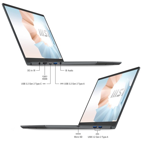 Msi Modern 15 A5M-280IN Laptop with AMD Ryzen 7 5700U,15.6 Inches Fhd IPS-Level 60Hz and 8GB DDR4 Ram,512GB M.2 Storage,Windows 11 Home