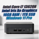 ASUS NUC13ANKH Core i7-13620H Slim 16GB 1TB Windows 11 mini PC