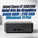ASUS NUC13ANKH Core i7-13620H Slim 64GB 2TB Windows 11 mini PC