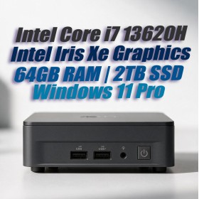 NUC13ANKH i7-13620H Slim 64GB 2TB Win11