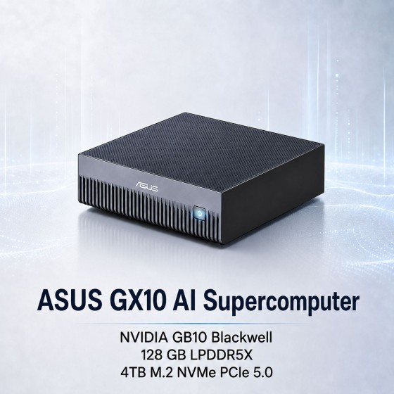 ASUS Ascent GX10 NVIDIA GB10 Blackwell AI Supercomputer 4TB