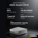 ASUS Ascent GX10 NVIDIA GB10 Blackwell AI Supercomputer 1TB