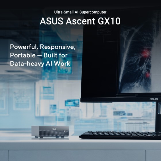 ASUS Ascent GX10 NVIDIA GB10 Blackwell AI Supercomputer 1TB