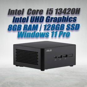 ASUS Mini PC NUC13ANHH5 Core i5-13420H 8GB 128GB Win11 ASUS Mini PC NUC13ANHH5 Core i5-13420H 8GB 128GB Win11