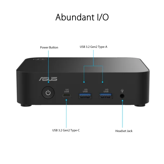 ASUS NUC 14 Essential NUC14MNK-B Barebone Mini PC N150 ASUS NUC 14 Essential NUC14MNK-B Barebone Mini PC N150