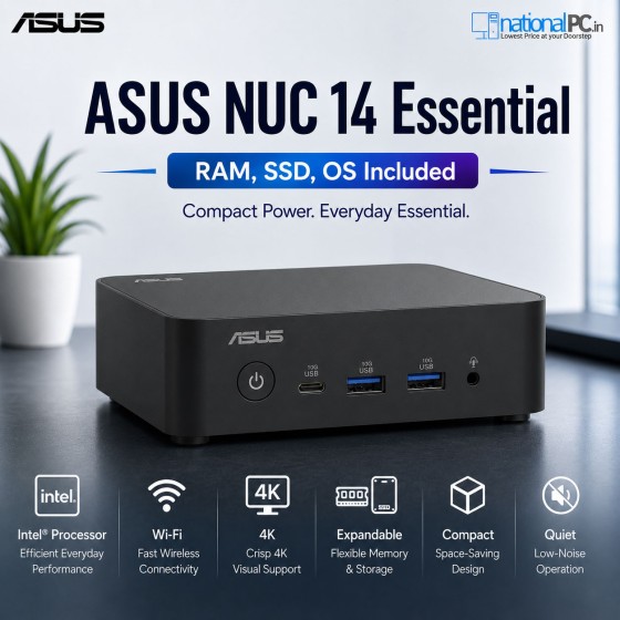 ASUS NUC 14 Essential N250 8GB 128GB Win11 Mini PC