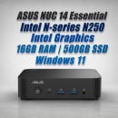 ASUS NUC 14 Essential N250 16GB 500GB Win11 Mini PC - NationalPC ASUS NUC 14 Essential N250 16GB 500GB Win11 Mini PC