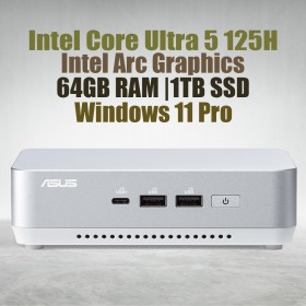 ASUS NUC 14 Pro Plus NUC14RVSU5 Core Ultra 5 125H 64GB 1TB Win11 ASUS NUC 14 Pro Plus NUC14RVSU5 Core Ultra 5 125H 64GB 1TB Win11