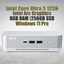 ASUS NUC 14 Pro Plus Kit NUC14RVSU5 Mini Pc with Intel 14th Gen Core Ultra 5 125H Processor (14 Cores 18 Threads 4.50GHz 18MB Cache Intel Arc Graphics) and 8GB DDR5 RAM, 256GB M.2 SSD, 2.5GbE LAN, Wi-Fi 6E, Bluetooth 5.3, 2x Thunderbolt 4 ports & Win