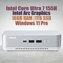 ASUS NUC 14 Pro Plus NUC14RVSU7 Core Ultra 7 155H 16GB 1TB Win11 ASUS NUC 14 Pro Plus Kit NUC14RVSU7 Mini Pc with Intel 14th Gen Core Ultra 7 155H Processor (16 Cores 22 Threads 4.8GHz 24MB Cache Intel Arc Graphics) and 16GB DDR5 RAM, 1TB M.2 SSD, 2.5GbE LAN, Wi-Fi 6E, Bluetooth 5.3, 2x Thunderbolt 4 ports & Windo