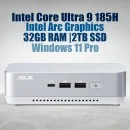 ASUS NUC 14 Pro Plus NUC14RVSU9 Core Ultra 9 185H 32GB 2TB Win11 ASUS NUC 14 Pro Plus Kit NUC14RVSU9 Mini Pc with Intel 14th Gen Core Ultra 9 185H Processor (16 Cores 22 Threads 5.1GHz 24MB Cache Intel Arc Graphics) and 32GB DDR5 RAM, 2TB M.2 SSD, 2.5GbE LAN, Wi-Fi 6E, Bluetooth 5.3, 2x Thunderbolt 4 ports & Win 11