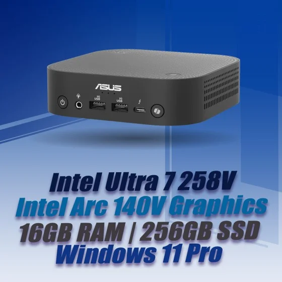 ASUS NUC 14 Pro AI Mini PC with Core Ultra 7, 250GB SSD, Windows 11, Wi-Fi 7, Copilot+, and Thunderbolt 4