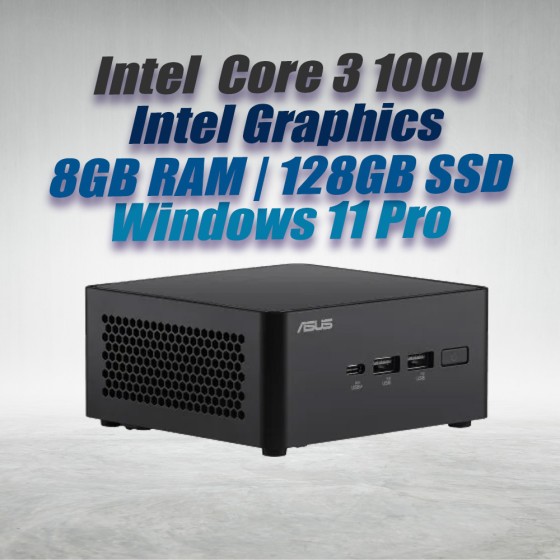 ASUS NUC 14 Pro NUC14RVHI3 Core 3 100U 8GB 128GB Win11 ASUS NUC 14 Pro NUC14RVHI3 Core 3 100U 8GB 128GB Win11
