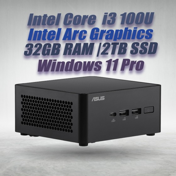 ASUS NUC 14 Pro NUC14RVHI3 Core 3 100U 32GB 1TB Win11 ASUS NUC 14 Pro NUC14RVHI3 Core 3 100U 32GB 1TB Win11