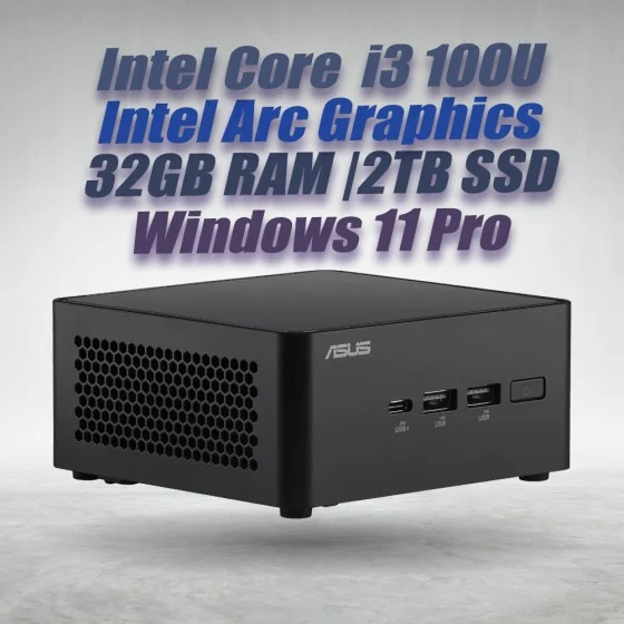 ASUS NUC 14 Pro NUC14RVHI3 Core 3 100U 32GB 2TB Win11 ASUS NUC 14 Pro NUC14RVHI3 Core 3 100U 32GB 2TB Win11