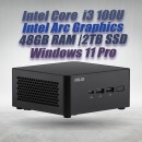 ASUS NUC 14 Pro NUC14RVHI3 Core 3 100U 48GB 2TB Win11