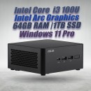 ASUS NUC 14 Pro NUC14RVHI3 Core 3 100U 64GB 1TB Win11