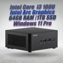 ASUS NUC 14 Pro NUC14RVHI3 Core 3 100U 64GB 1TB Win11