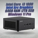 ASUS NUC 14 Pro NUC14RVHI3 Core 3 100U 64GB 2TB Win11