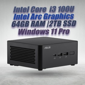 ASUS NUC 14 Pro NUC14RVHI3 Core 3 100U 64GB 2TB Win11 ASUS NUC 14 Pro NUC14RVHI3 Core 3 100U 64GB 2TB Win11