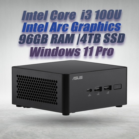 ASUS NUC 14 Pro NUC14RVHI3 Core 3 100U 96GB 4TB Win11 ASUS NUC 14 Pro NUC14RVHI3 Core 3 100U 96GB 4TB Win11